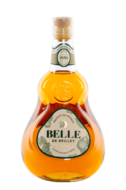 Bouteille de liqueur de poire et cognac Belle de Brillet