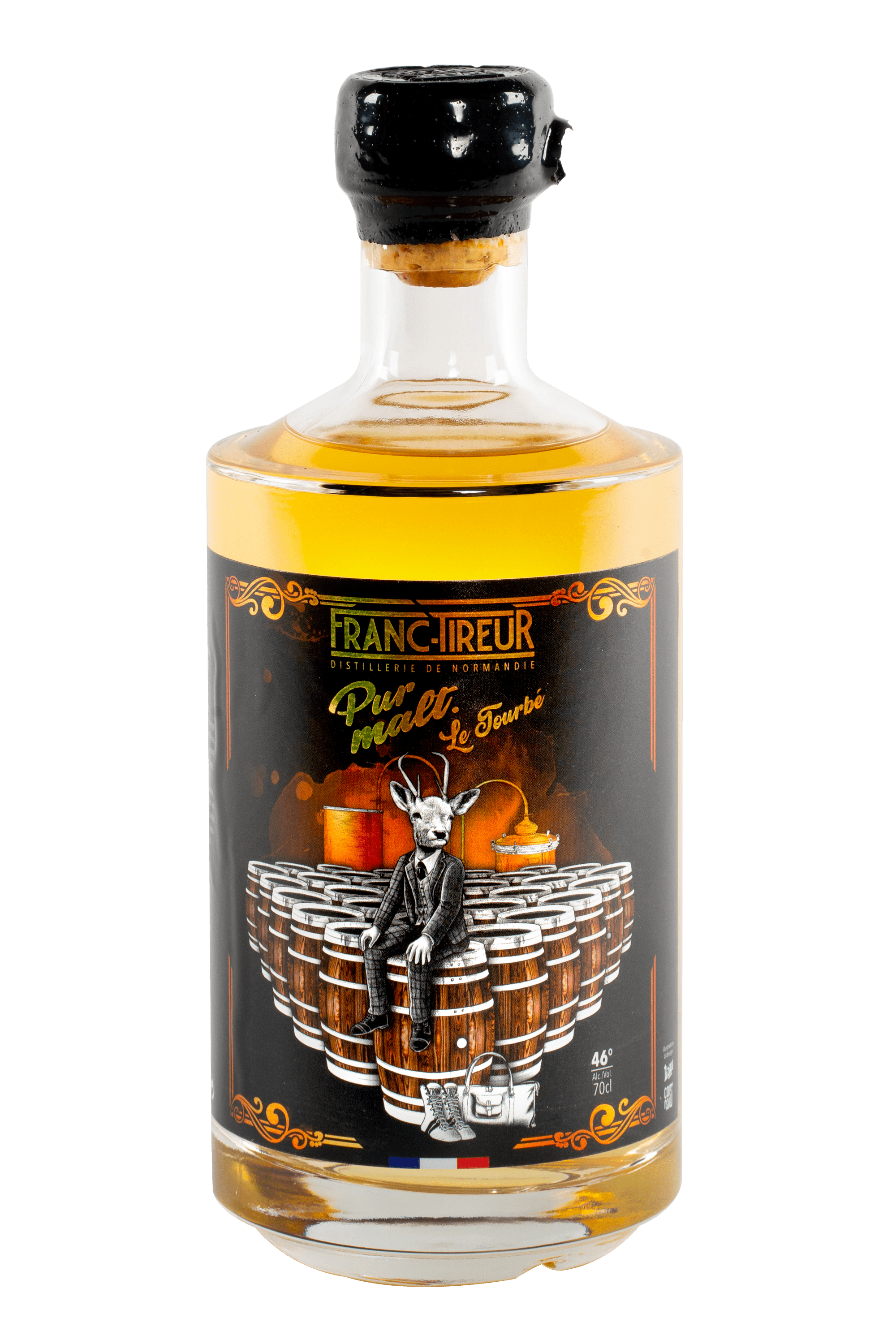 Whisky Français : le pur malt Tourbé de la distillerie Franc-Tireur