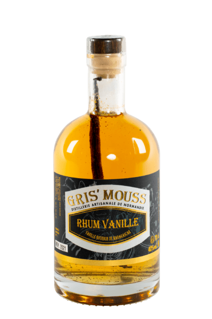 Bouteille de rhum vanille français de la distillerie brasserie Gris' Mouss