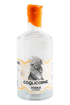 Bouteille de Vodka classique de la distillerie Coqlicorne