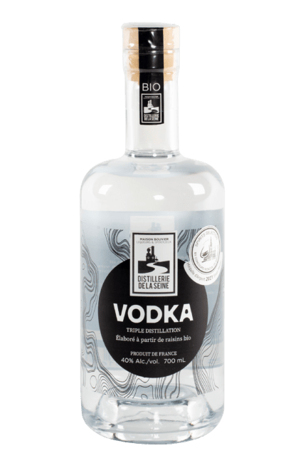 Bouteille de vodka française de la distillerie de la seine en Normandie