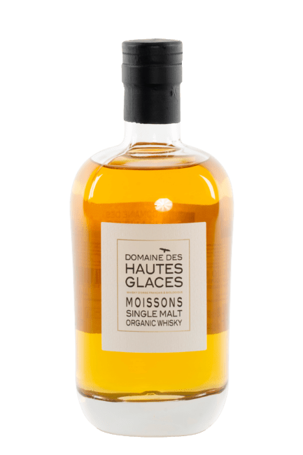 Bouteille de whisky français single Malt du Domaine des Hautes Glaces