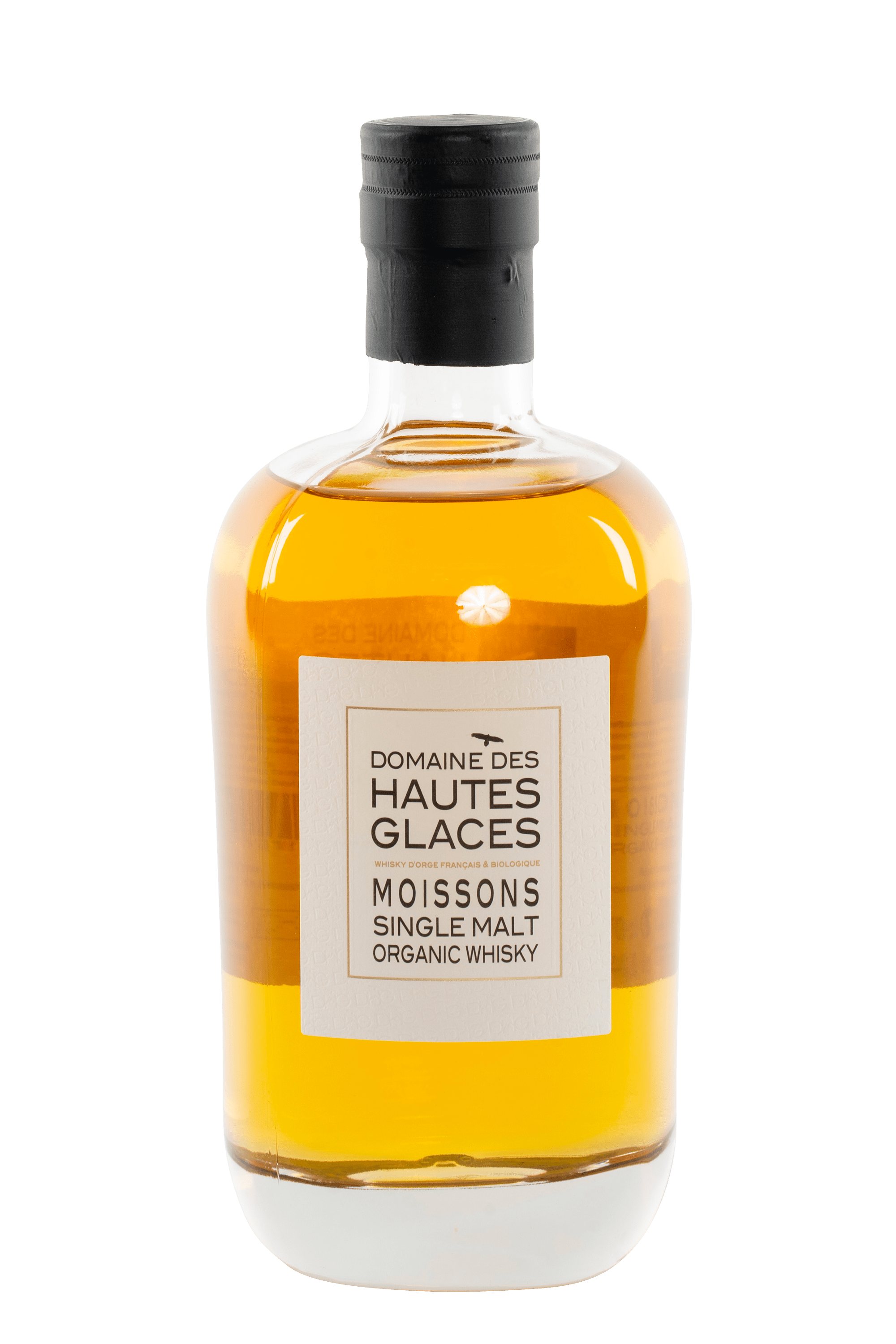 Bouteille de whisky français single Malt du Domaine des Hautes Glaces