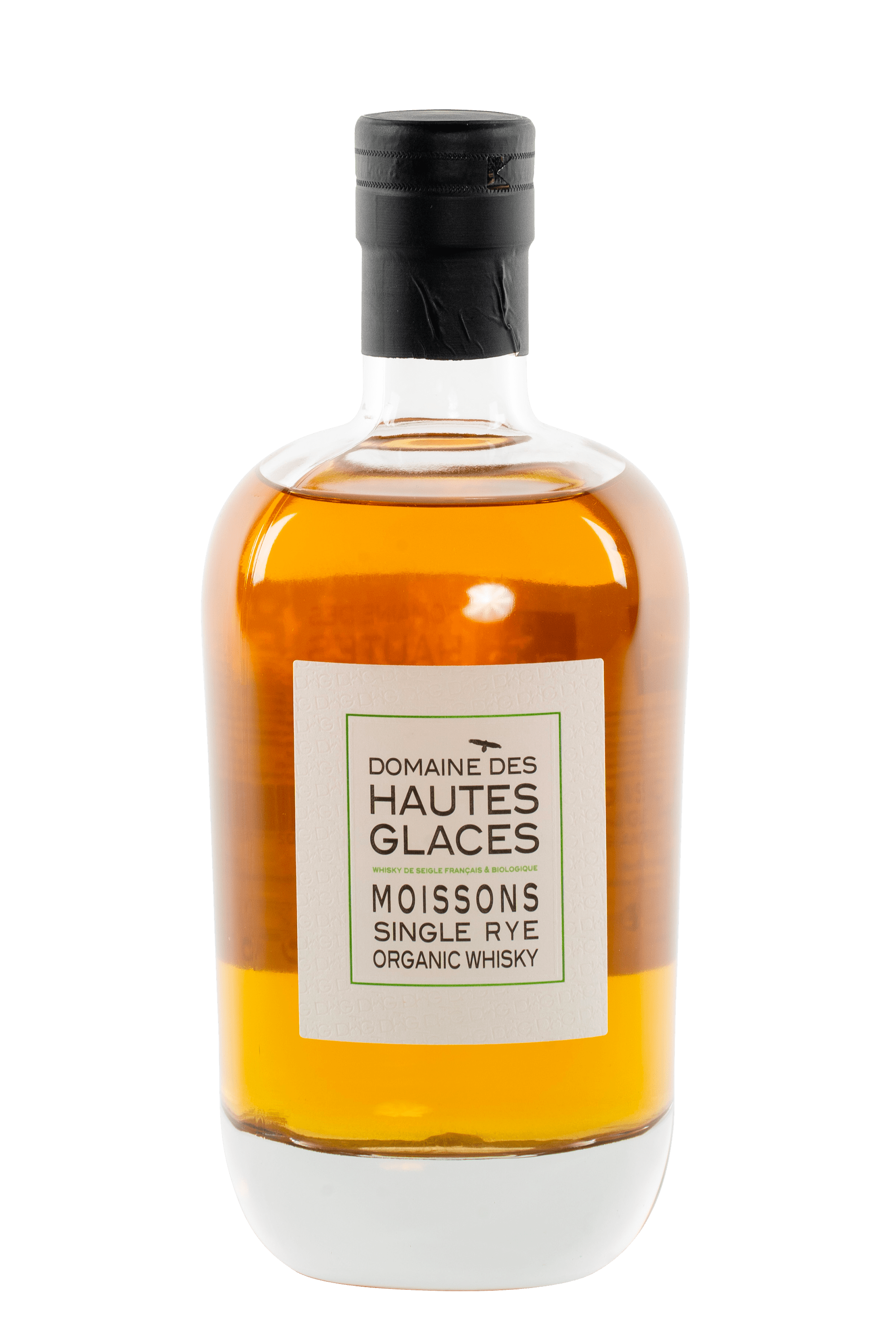 Bouteille de whisky français Moissons Rye du Domaine des Hautes Glaces