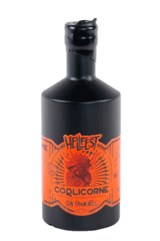 Bouteille de Gin from Hell du Hellfest distillerie coqlicorne