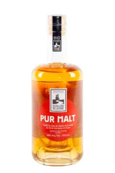 Bouteille de whisky pur malt français de la distillerie de la Seine
