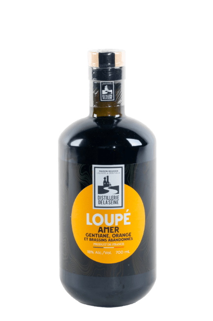 bouteille le Loupé : amer responsable produit par la distillerie de la seine