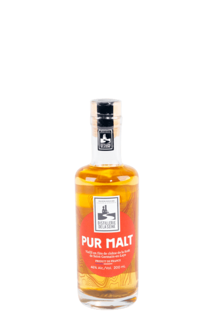 Bouteille de Pur Malt de la distillerie de la Seine en format découverte 20cl.