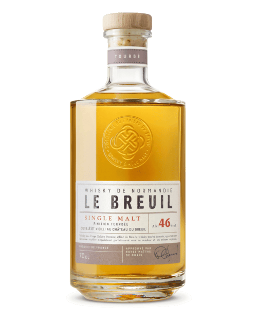 Bouteille de whisky Français Le Breuil - Tourbé du château du breuil