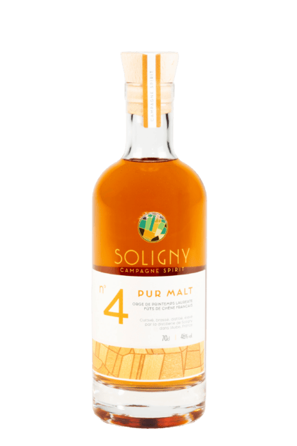 Bouteille de pure malt le Chant du Coq n°4 de la distillerie Soligny